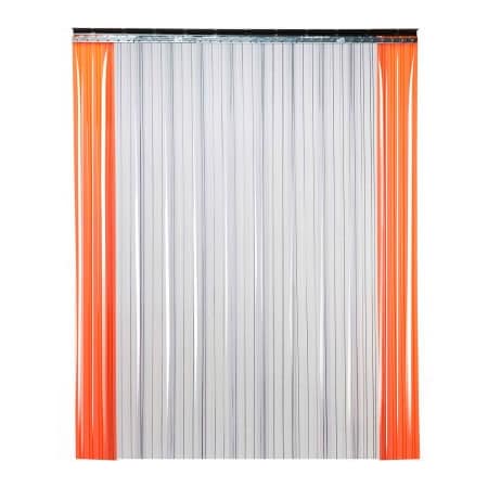 Tmi Low Temperature Strip Door - 8W x 8H - 8 Ribbed Clear PVC SD21-8-8X8
